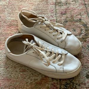 White 9.5 Platform Soludos